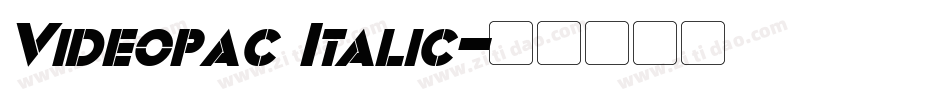 Videopac Italic字体转换